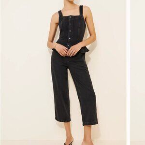 NWT Free People Hazel Jumpsuit in Black